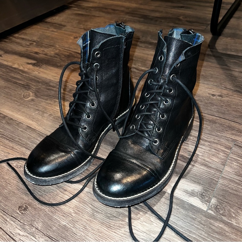 Free People Lace Up Combat Boots